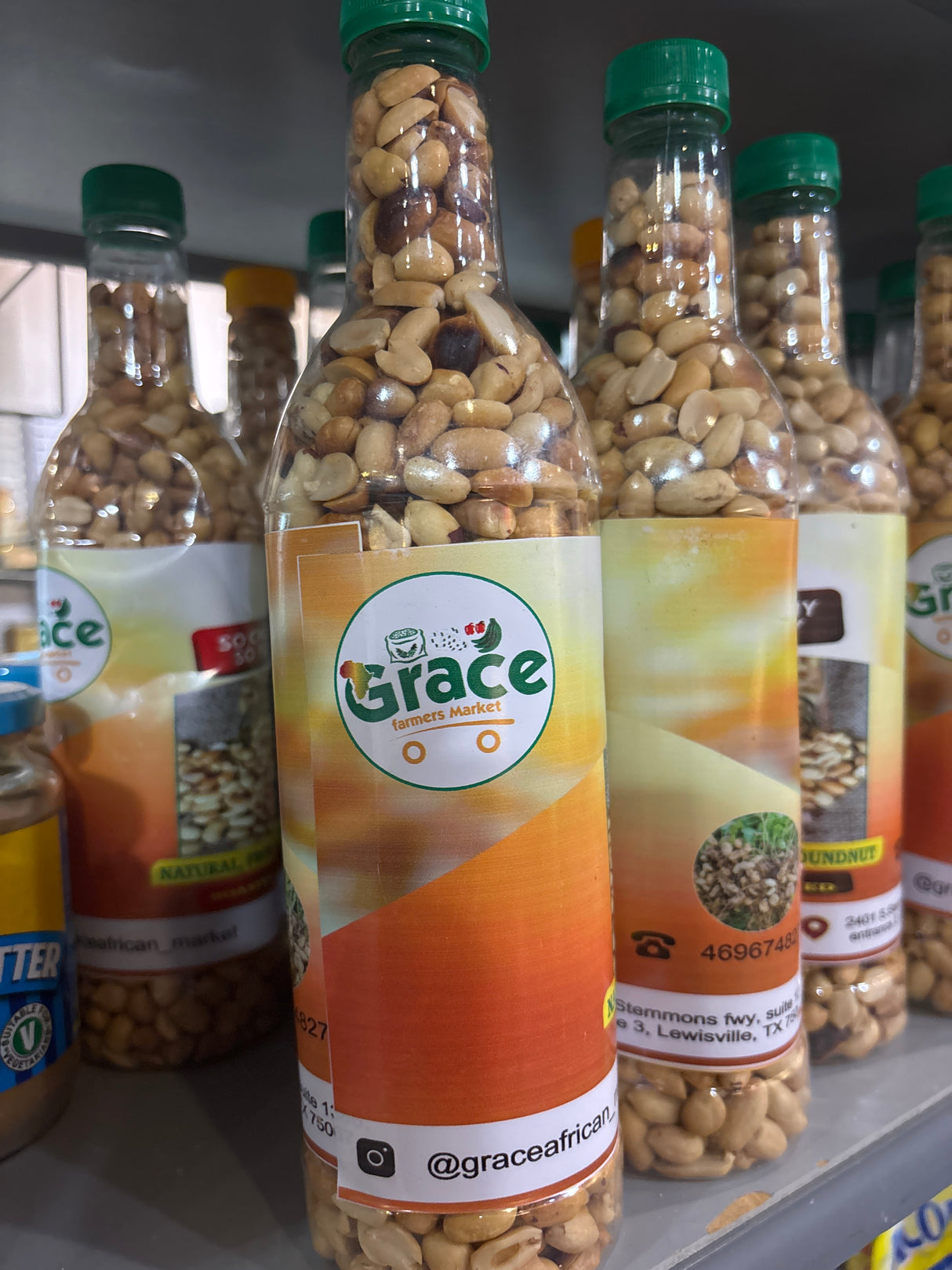 Grace Farmers Peanuts Crunchy & Roasted Nut Snack – 17 oz Jar