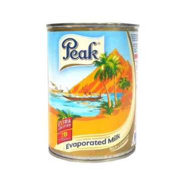 Peak Evaporated Milk Rich & Creamy Dairy for Cooking & Beverages – 400g Tin