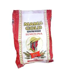 Mama Gold Pure White Semolina Smooth & Firm Swallow for Traditional Meals – 1kg Pack