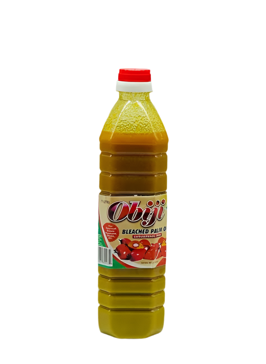Obiji Bleached Palm Oil – Light-Colored Oil for Robust Stews & Sauces – 32 oz