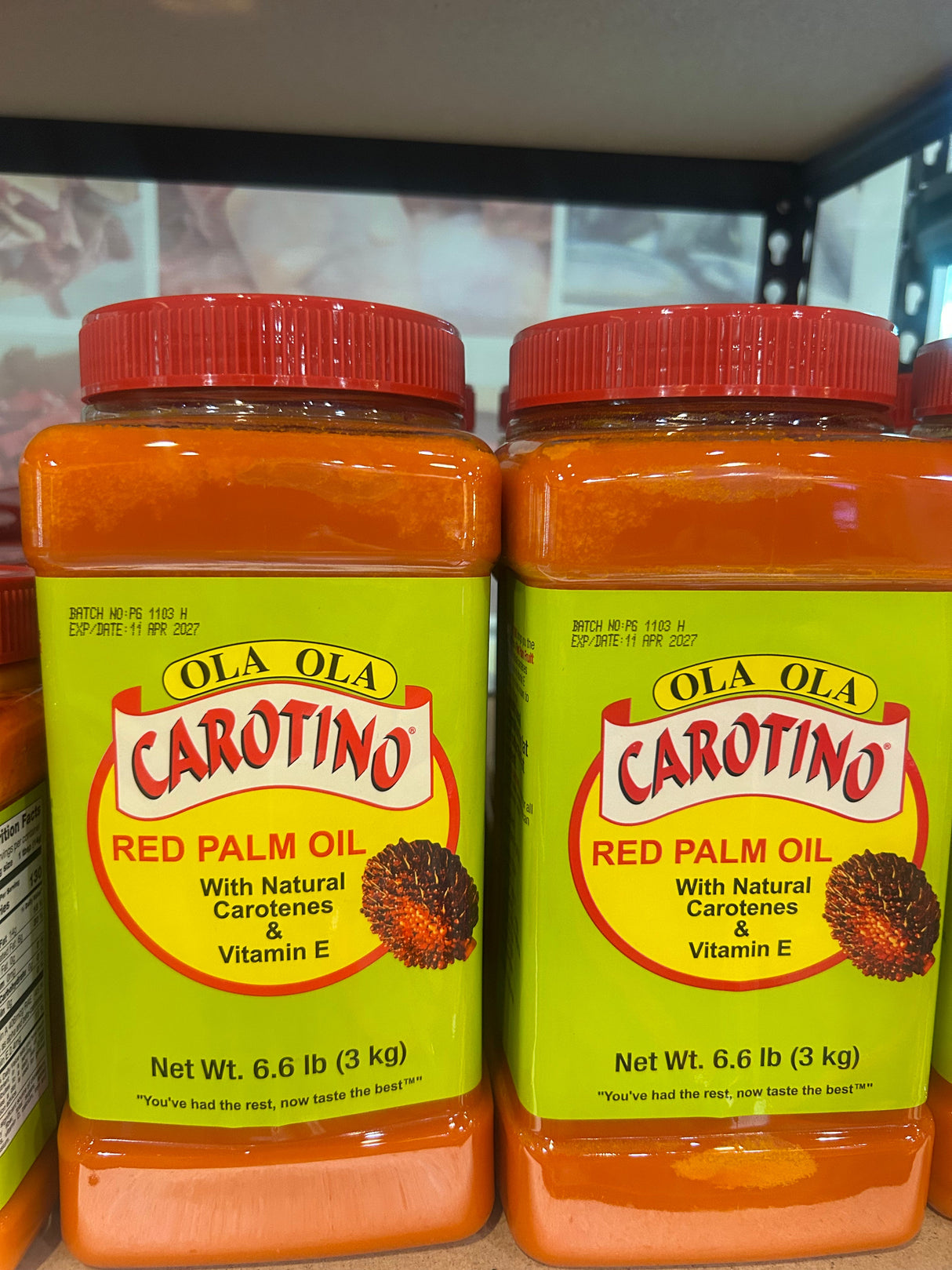 Ola Ola Carotino Red Palm Oil Nutrient-Rich & Cholesterol-Free Cooking Oil – 3kg Bottle
