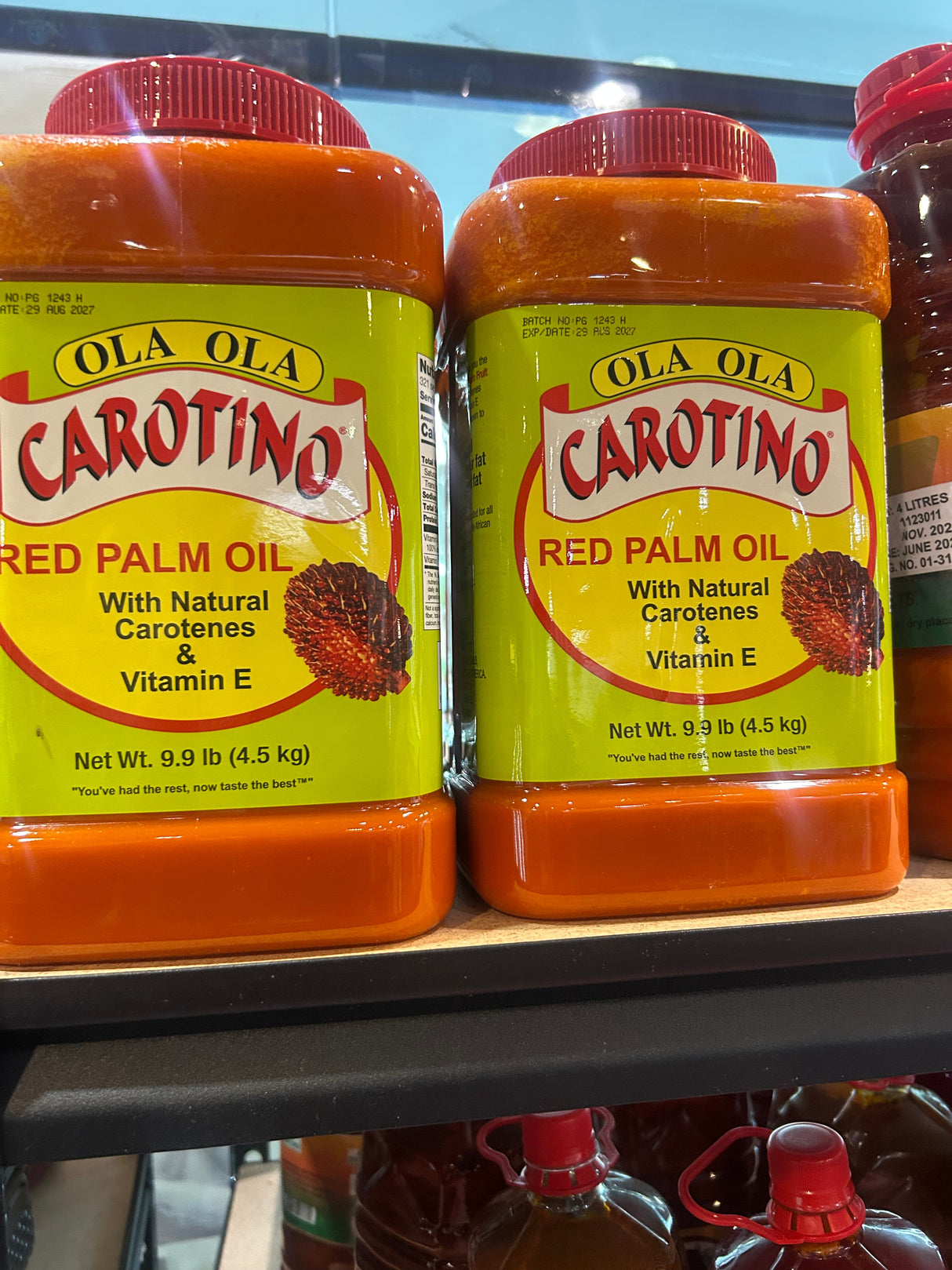 Ola Ola Carotino Red Palm Oil Nutrient-Rich & Cholesterol-Free Cooking Oil – 4.5kg Bottle