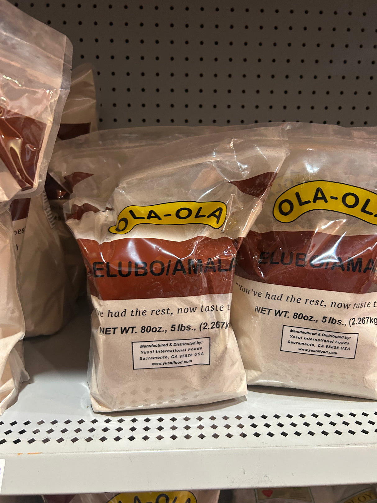 Ola Ola Elubo/Amala Flour – Smooth, Dark Yam Flour for Traditional Nigerian Swallow