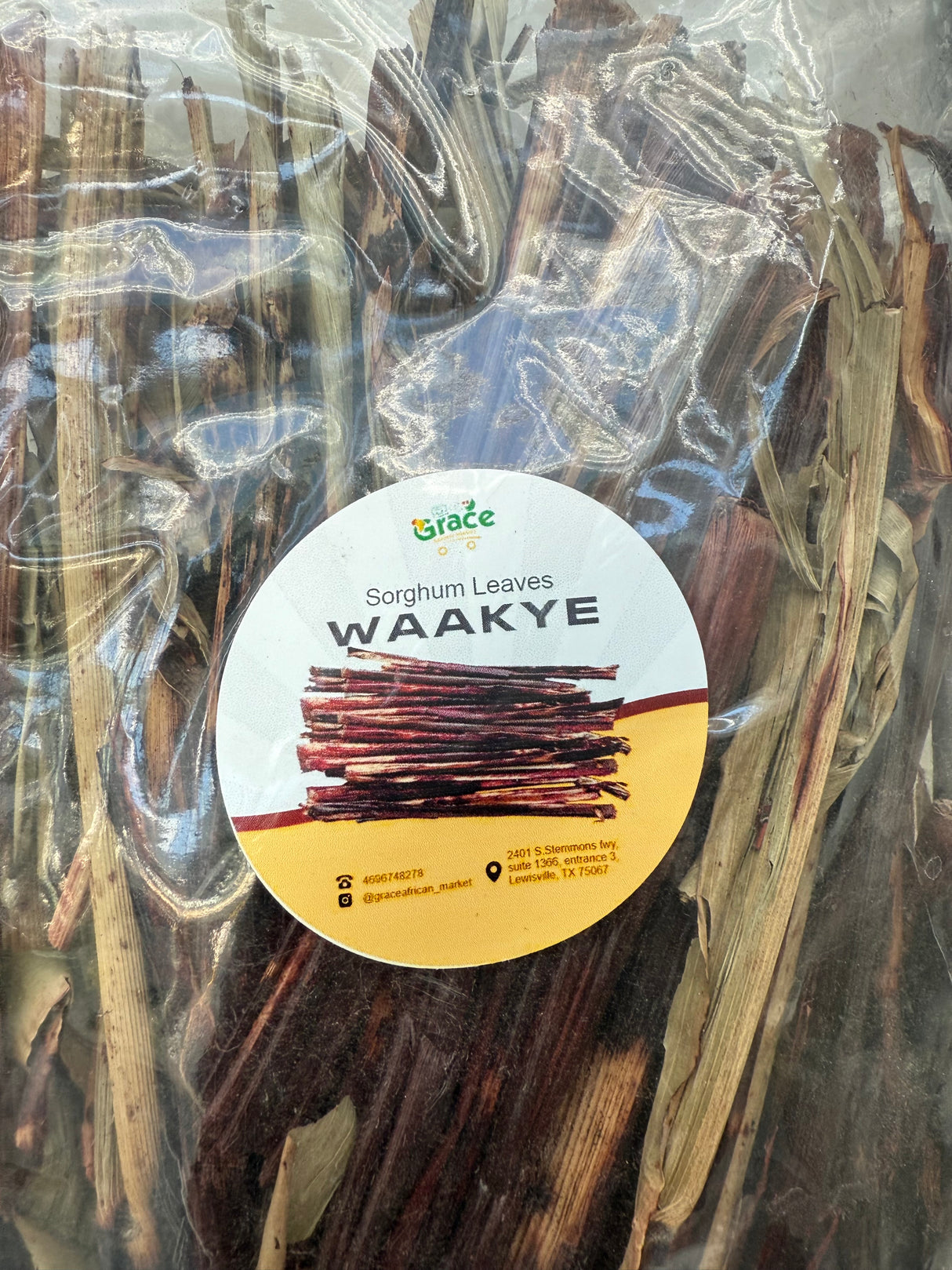 Waakye Sorghum Leaves – 5oz Pack