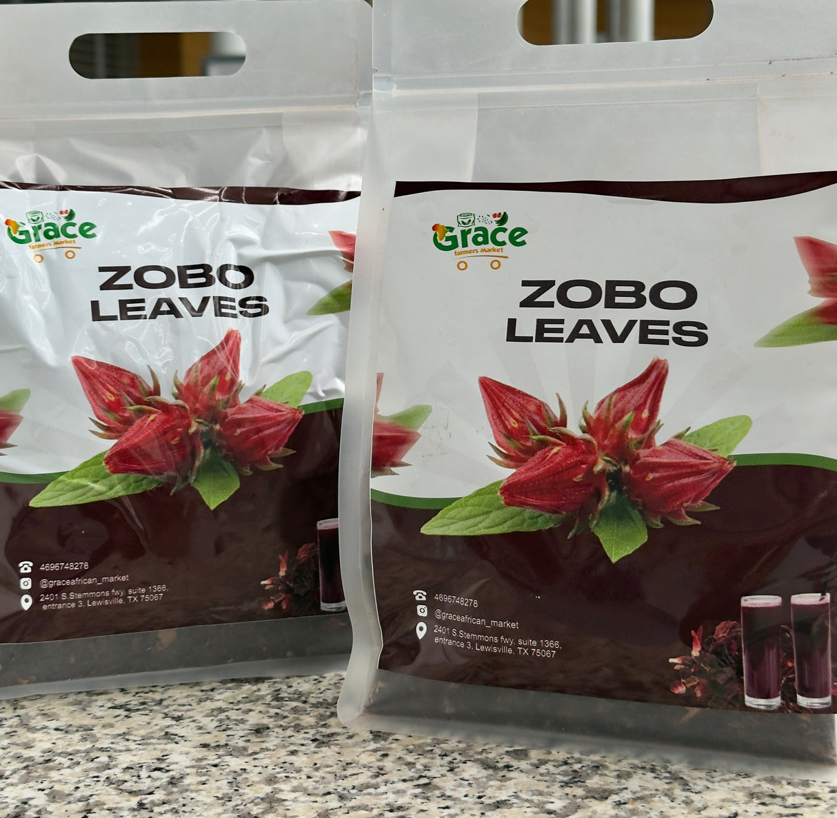 Dry Zobo Leaves (Hibiscus Flower) Naturally Dried for Refreshing Drinks – 1lb Pack