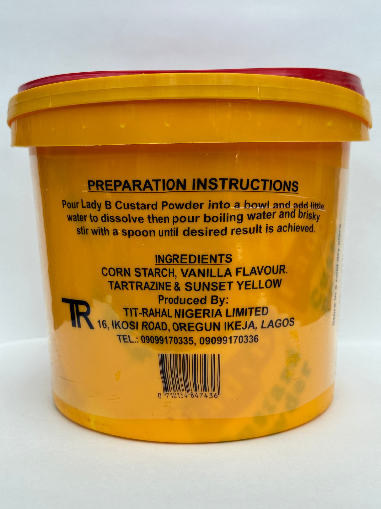 Lady B Custard – Creamy, Ready-to-Mix Dessert Powder