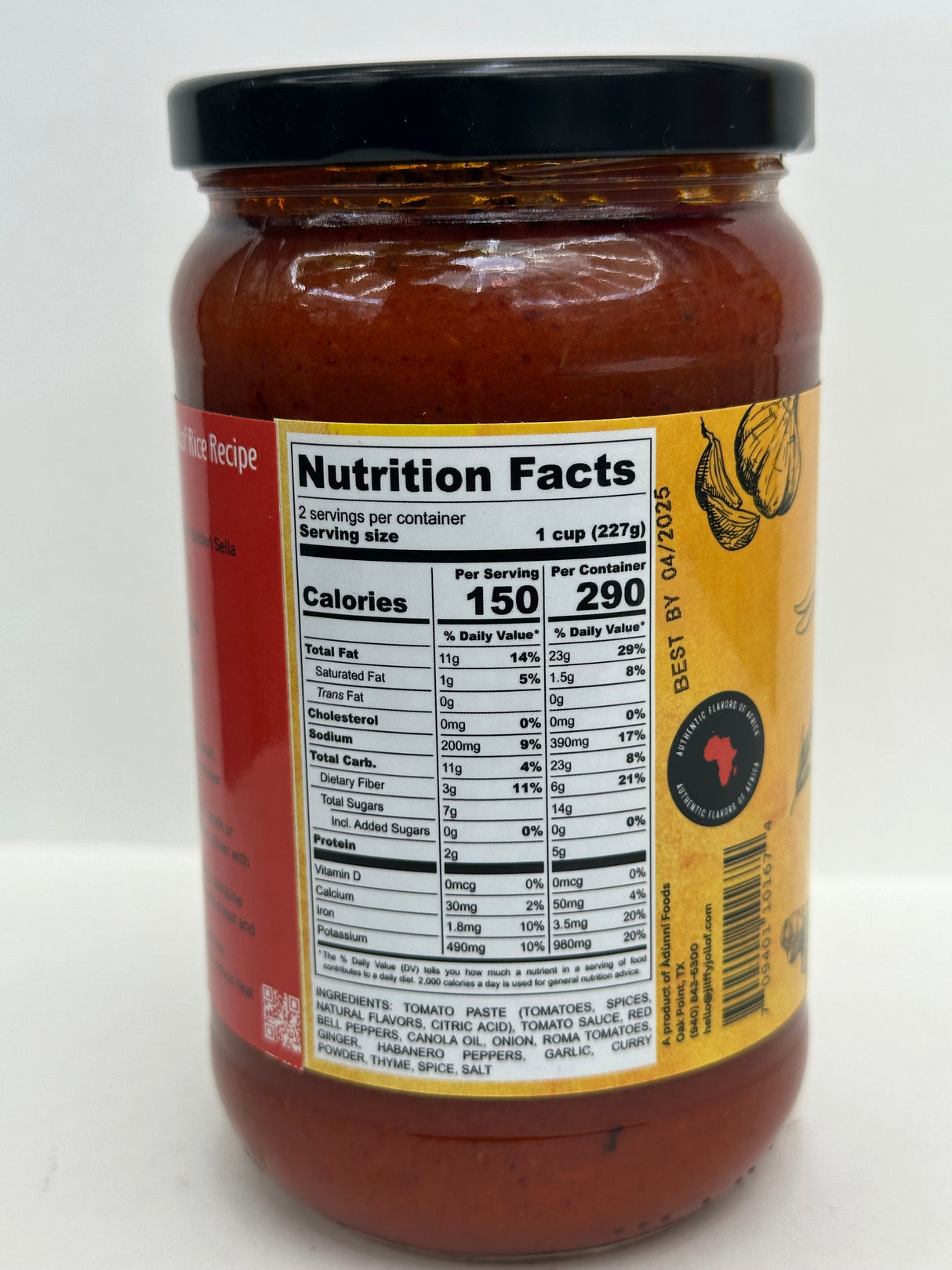 Jiffy Jollof Sauce – Savory, Ready-to-Use Blend for Flavorful Jollof Rice