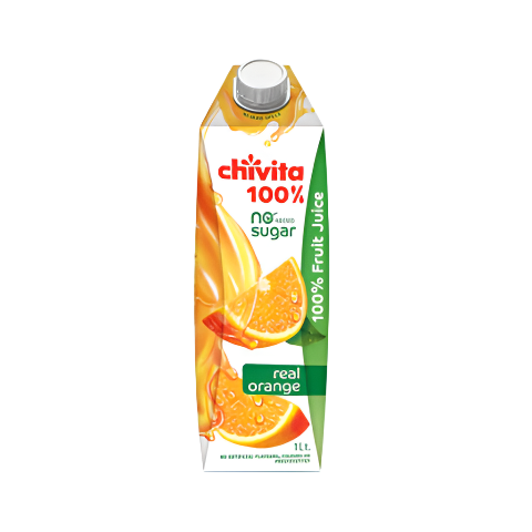 Chivita Real Orange Juice – 100% Pure, No Preservatives – 1 L