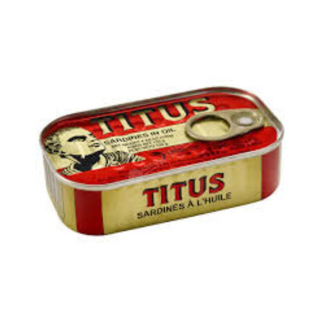 Titus Sardines – Classic Sardines in Oil for Rich Taste – 90g