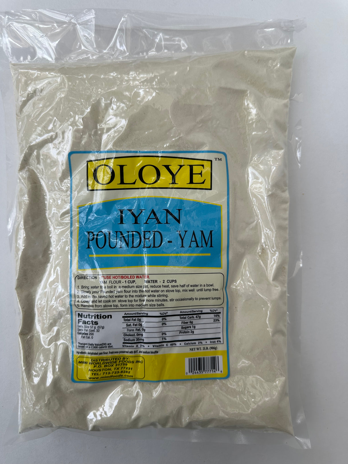 Oloye Iyan Pounded Yam – Smooth, Stretchy Swallow for Traditional Meals