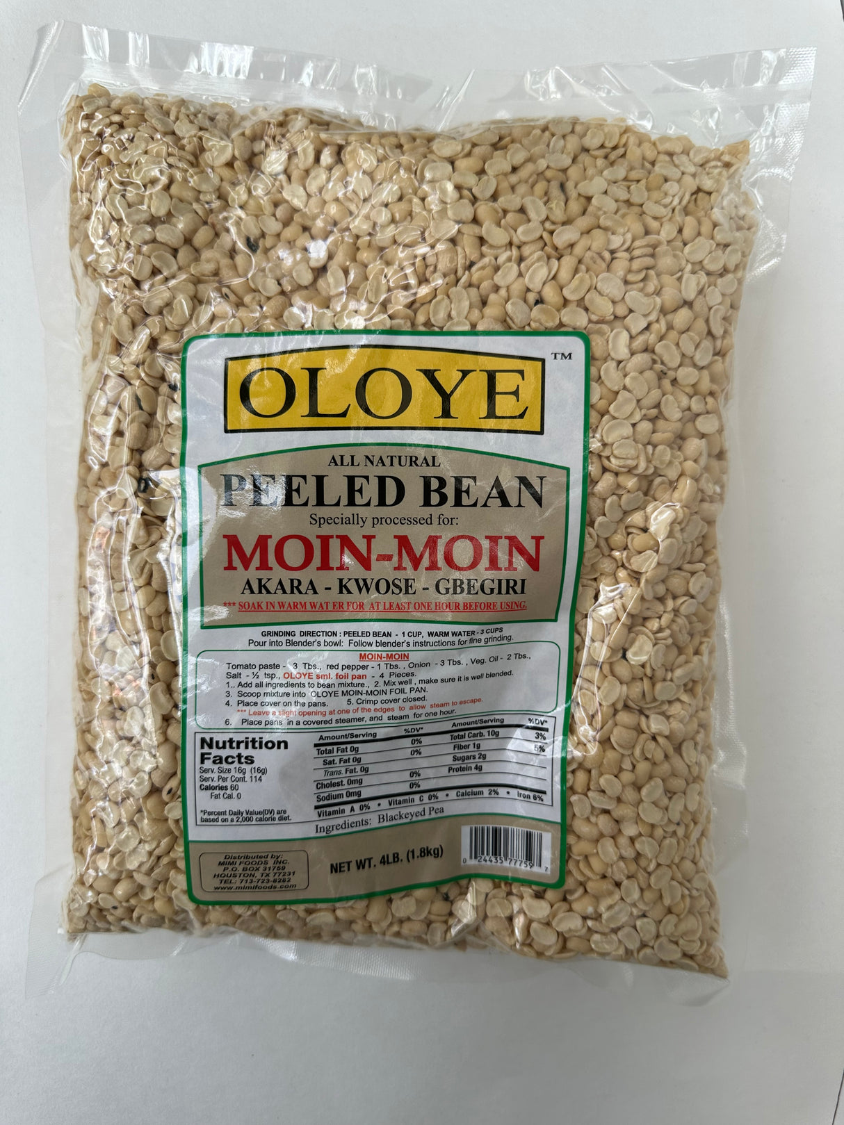 Oloye Peeled Beans – Ready-to-Cook Nutritious Legumes – 4lb