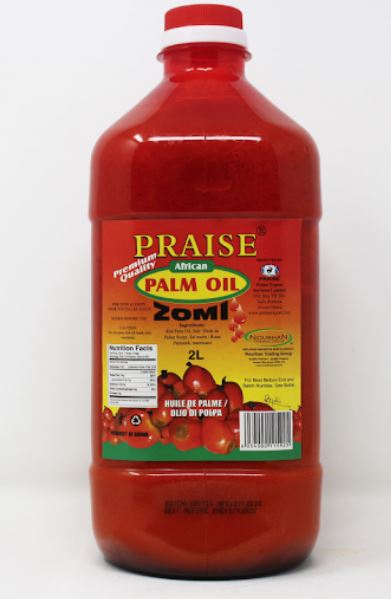 Praise African Palm Oil Pure & Authentic Red Cooking Oil – 2L Bottle