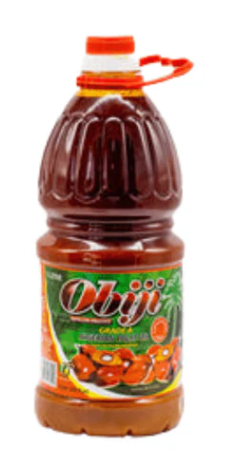 Obiji Grade A Nigerian Palm Oil Pure & Unrefined Red Cooking Oil – 4lb Bottle