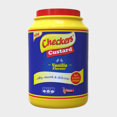 Checkers Custard Vanilla Flavor Instant Dessert Mix – Creamy & Smooth Powder (400g, 1kg, 2kg Options)