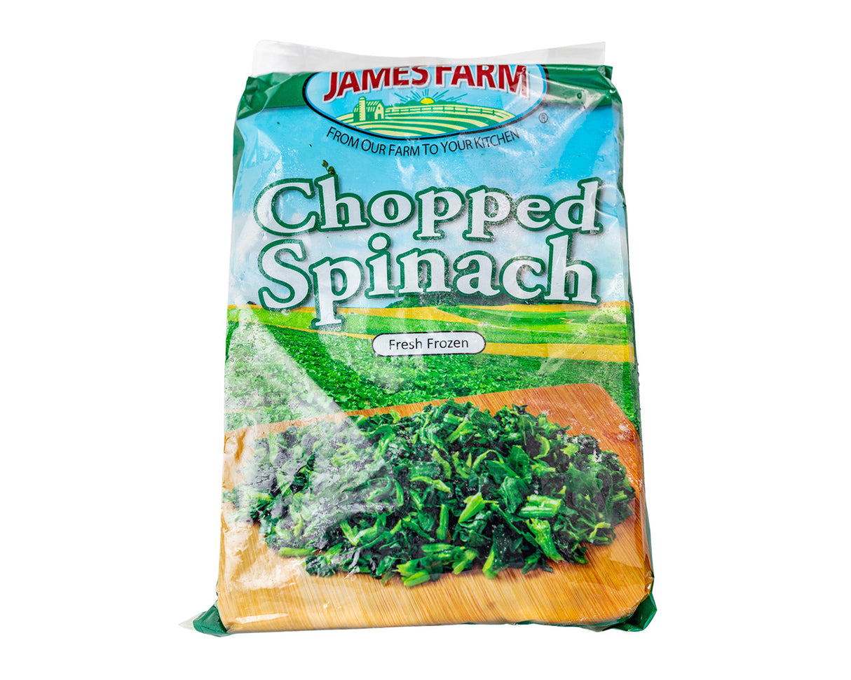 James Farm Chopped Spinach Greens Fresh & Frozen