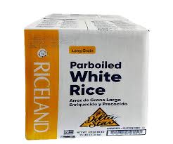 Premium Parboiled White Rice Long Grain – 25lb Bag