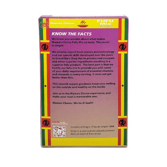 Mama's Choice Cocoyam Fufu – Traditional Cocoyam-Based Fufu Mix for Swallow