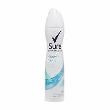 Sure Body Spray – MotionSense Shower Fresh Deodorant for Long-Lasting Protection – 250ml